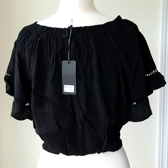 🍏 BOUTIQUE 🍏LA Boho OTS Lace Blouse, Top - Picture 13 of 13